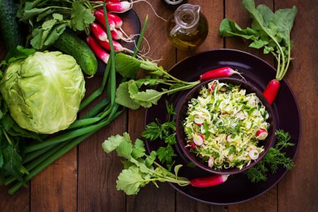 vitamin-salad-with fresh herbs