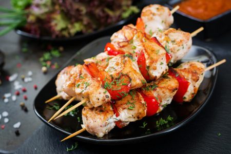 Chicken Skewers with Bell Pepper