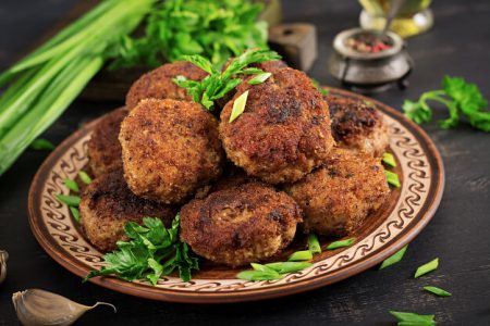 Meat-cutlets with loaf