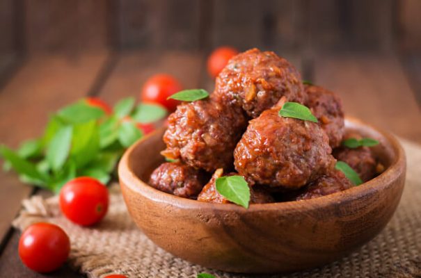 meatballs with spicy tomato