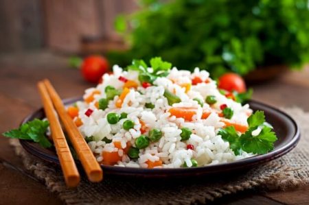 Hot Rice with Vegetables