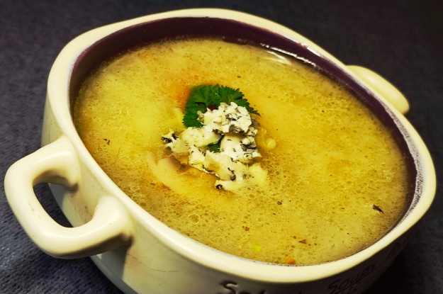 Chicken Soup with Blue Cheese 2