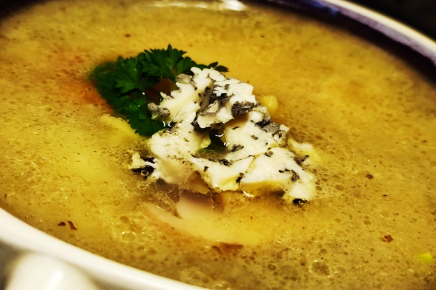 Chicken Soup with Blue Cheese 3