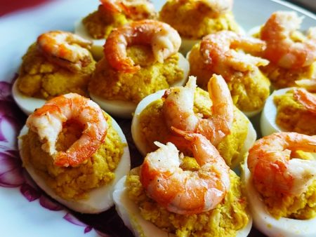 Eggs with Shrimps and Minced Garlic