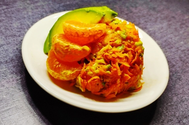Raw Carrot Salad with Fruit and Avocado 7