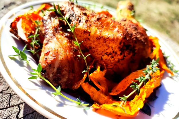 Roasted Chicken Thighs with Sweet Pumpkin 6