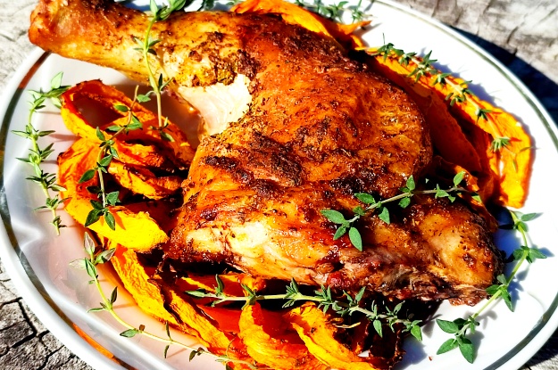 Roasted Chicken Thighs with Sweet Pumpkin 7