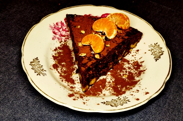 Chocolate Sponge Cake with Nuts 8