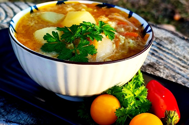 Lenten Sauerkraut Cabbage Soup with Millet 7