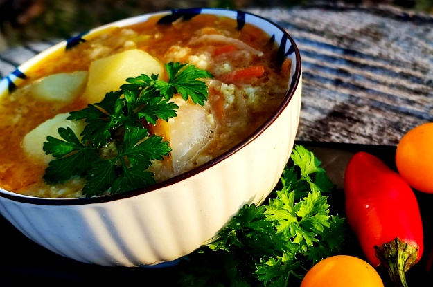 Lenten Sauerkraut Cabbage Soup with Millet 8