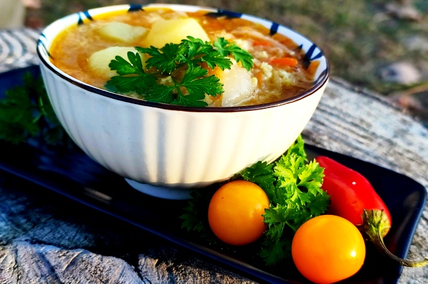 Lenten Sauerkraut Cabbage Soup with Millet 9