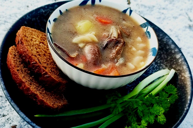 Savory Porcini Mushroom Chicken Soup 10