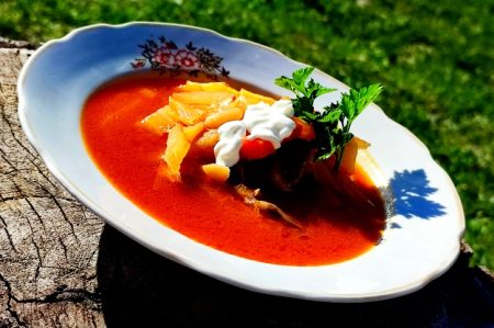 Chicken and White Bean Borsch