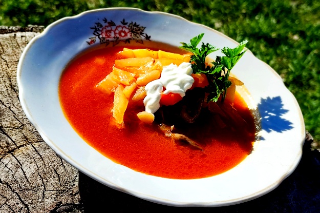 Chicken and White Bean Borsch 7